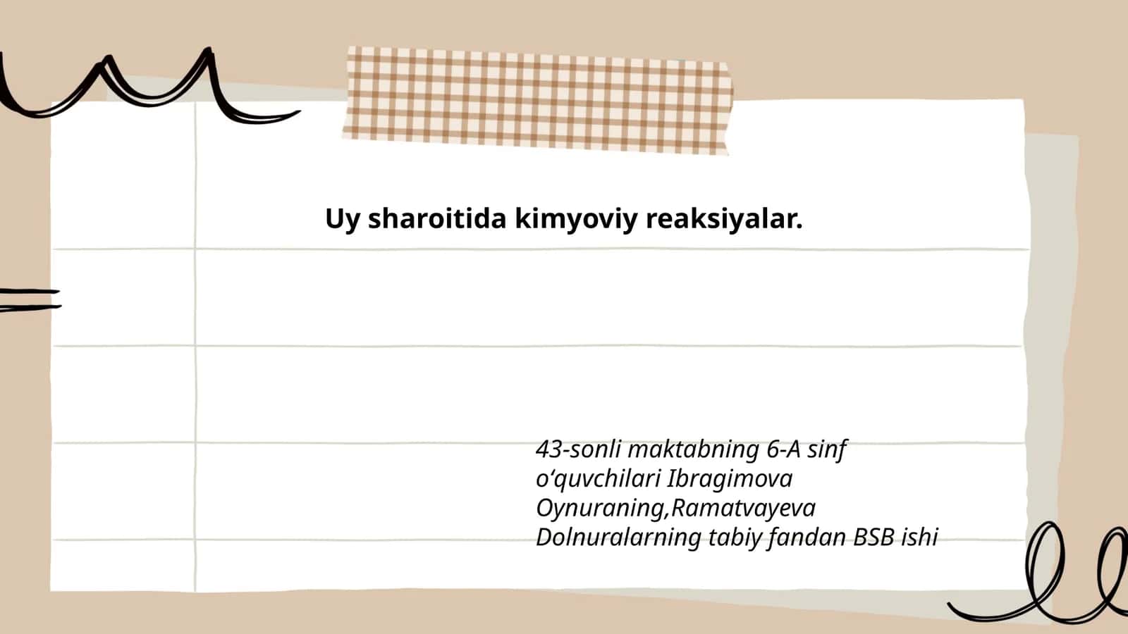 Kimyoviy reaksiyalar