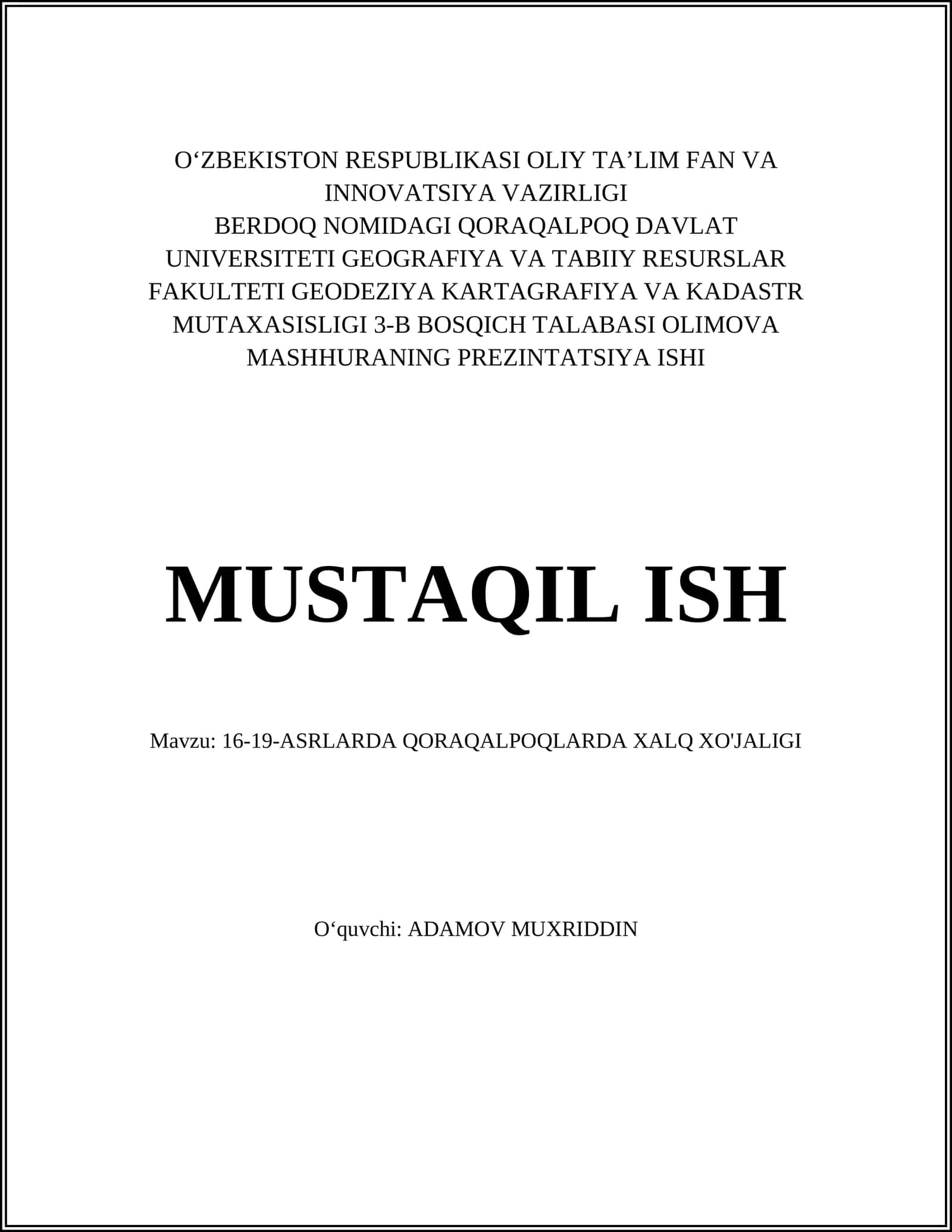 Qishloq xo'jaligi