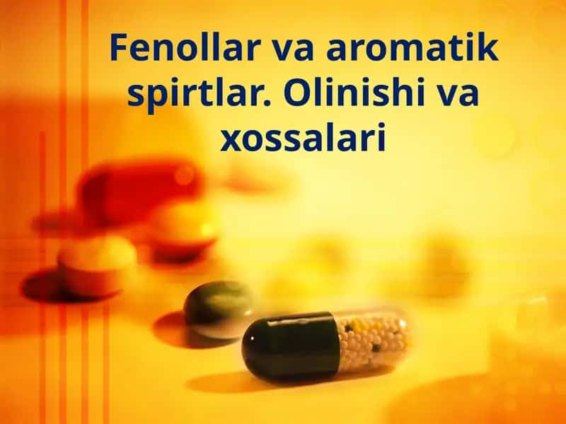 Fenollar va aromatik spirtlar