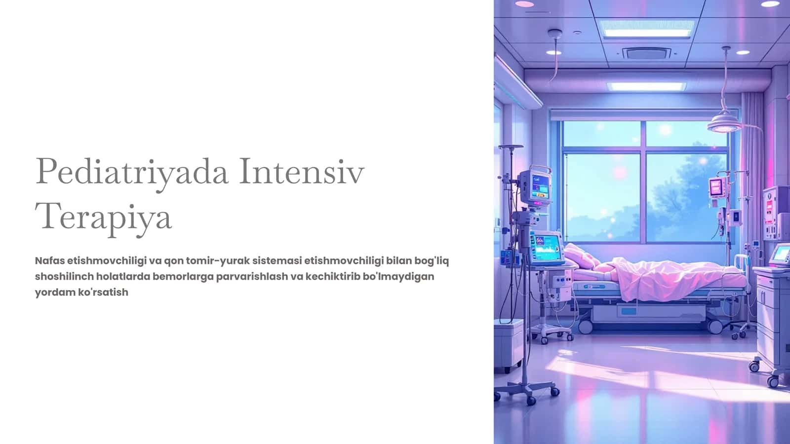 Pediatriyada Intensiv Terapiya