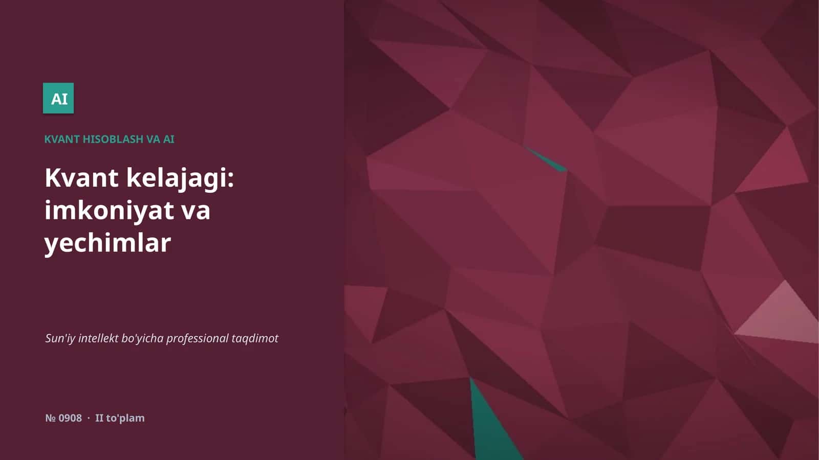Kvant hisoblash va AI