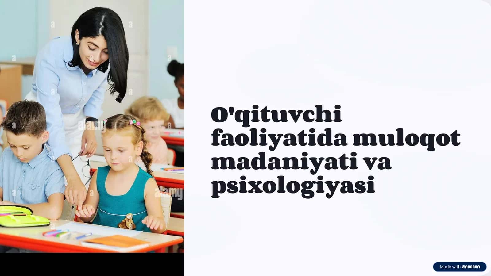 O'qituvchi faoliyatida muloqot madaniyati va psixologiyasi