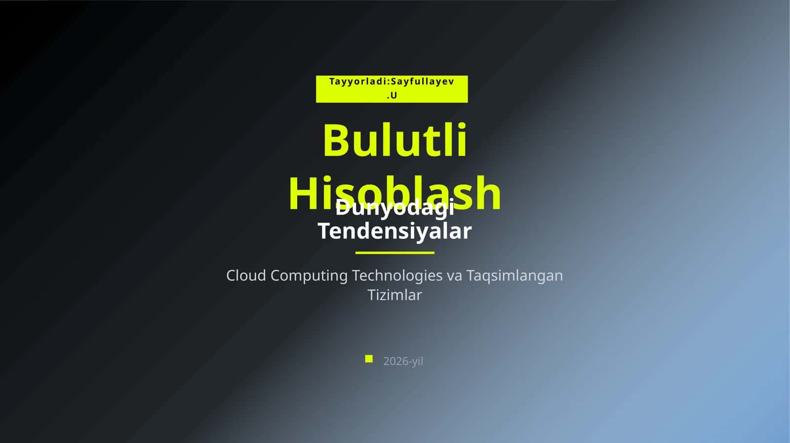 Bulutli Hisoblash