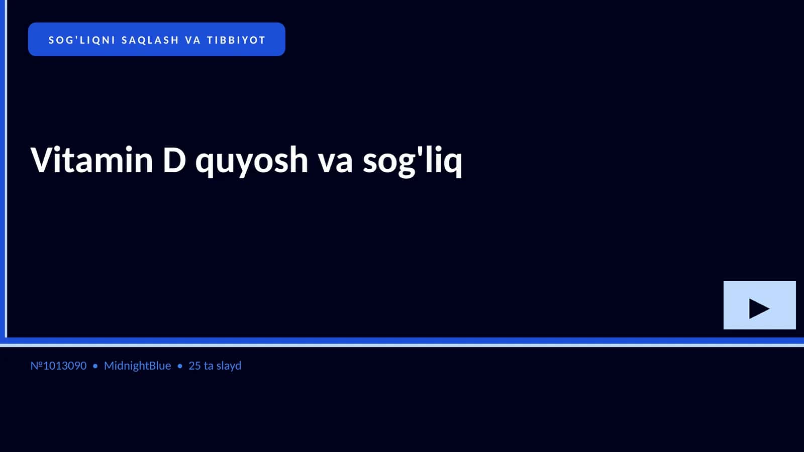 Vitamin D quyosh va sog'liq
