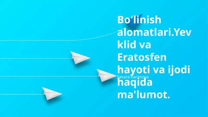 Evklidning hayoti va ijodi