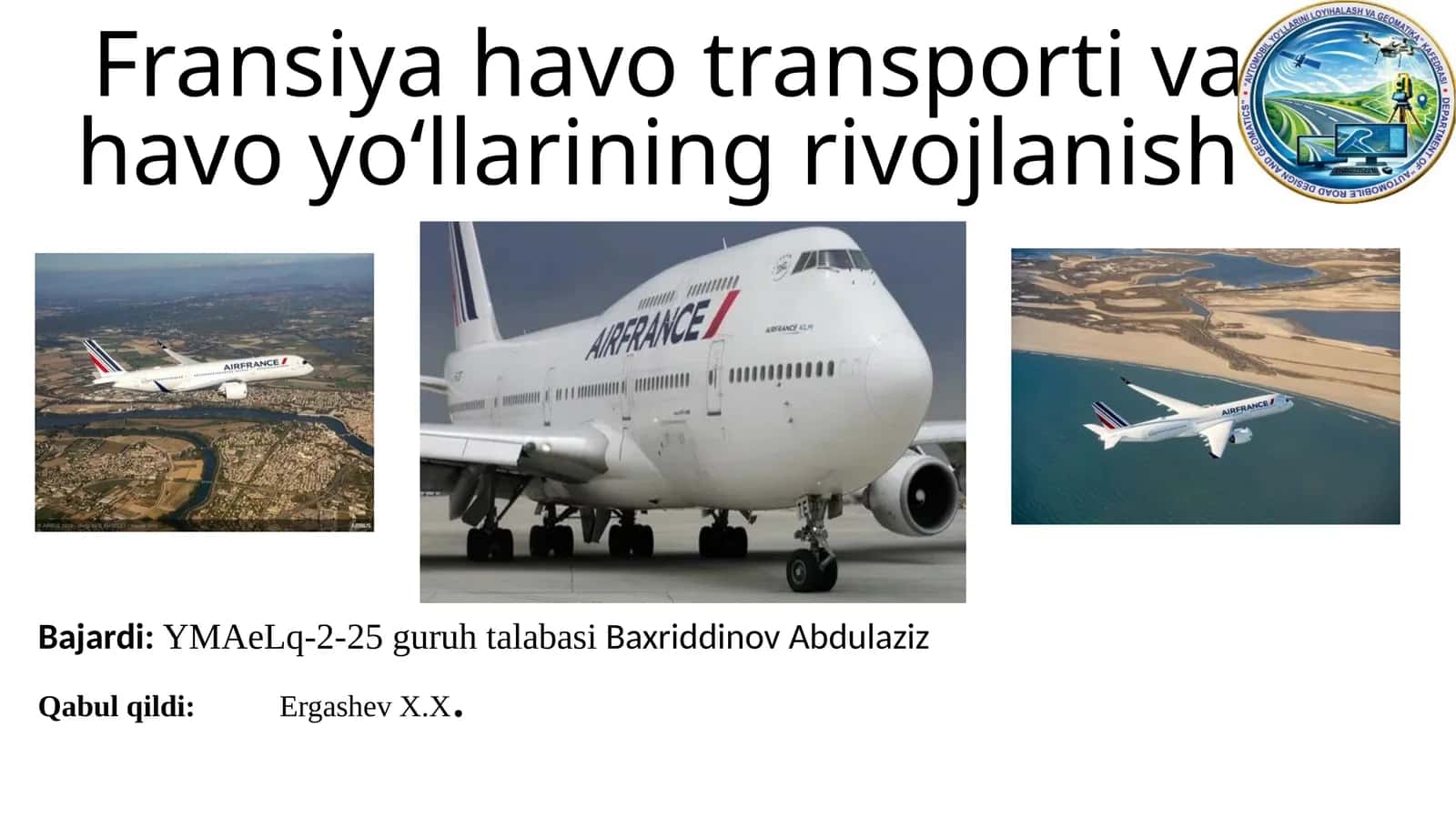 Fransiya havo transporti va havoyoʻllarining rivojlanishi