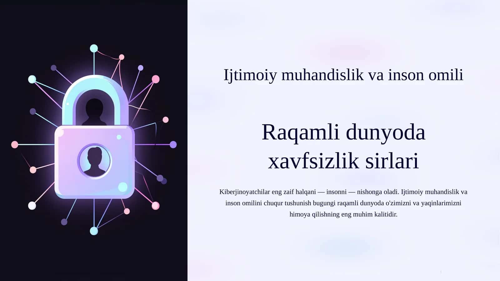 Ijtimoiy muhandislik va inson omili