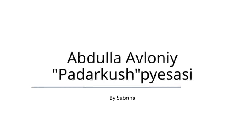 Padarkush pyesasi