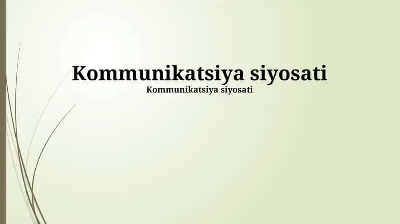 Muloqot siyosati