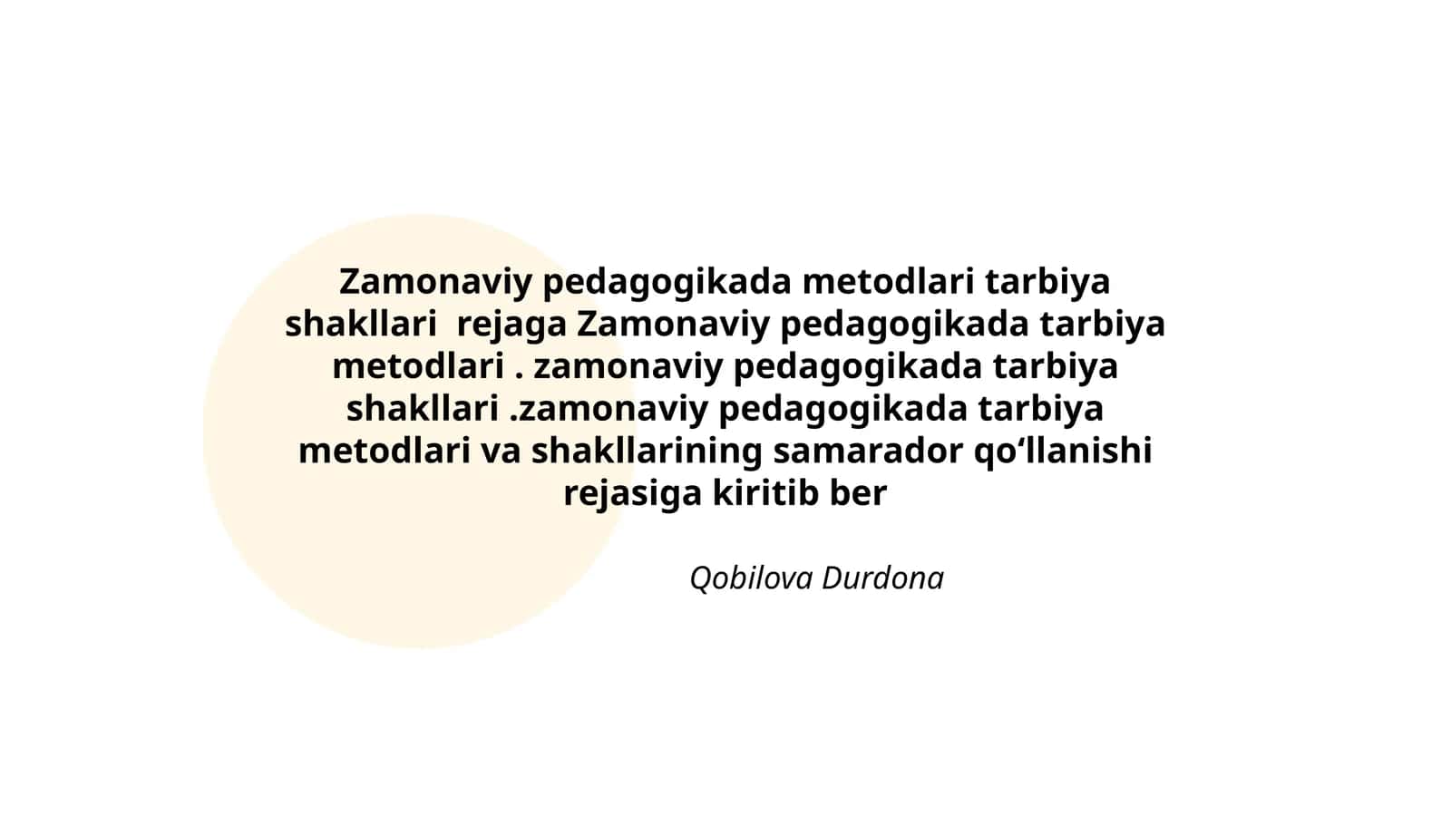 Zamonaviy pedagogikada metodlari tarbiya shakllari rejaga Zamonaviy pedagogikada tarbiya metodlari