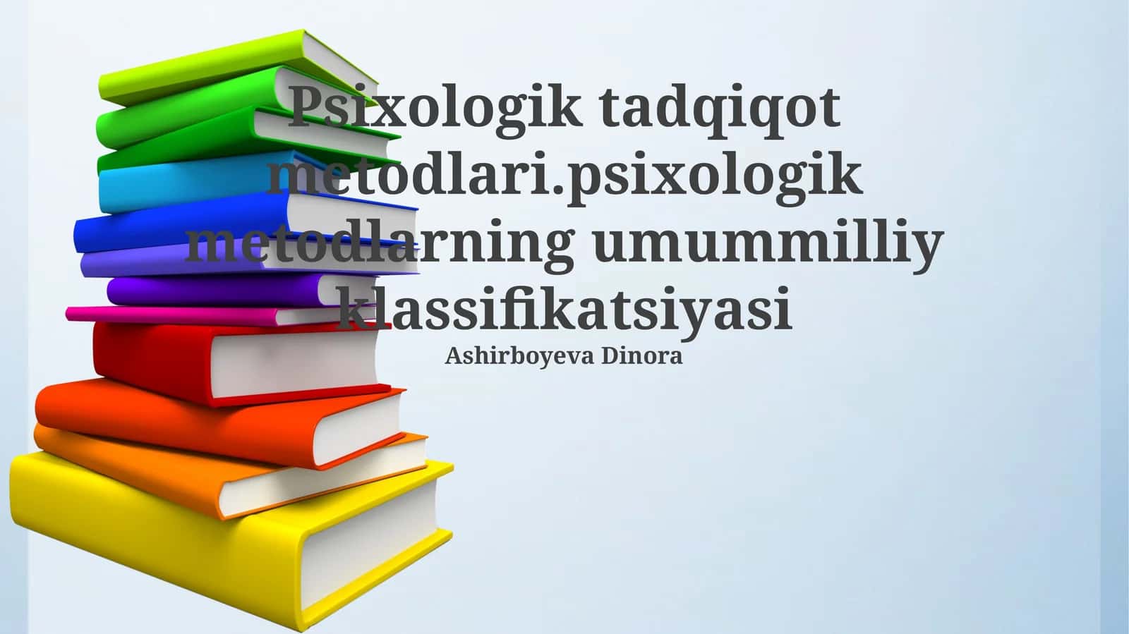 Psixologik tadqiqot metodlari