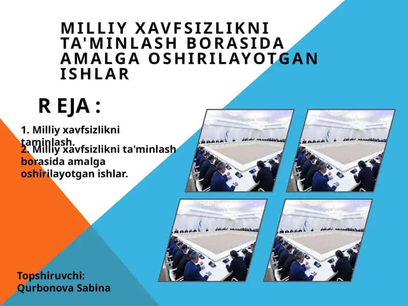 Milliy xavfsizlikni ta'minlash