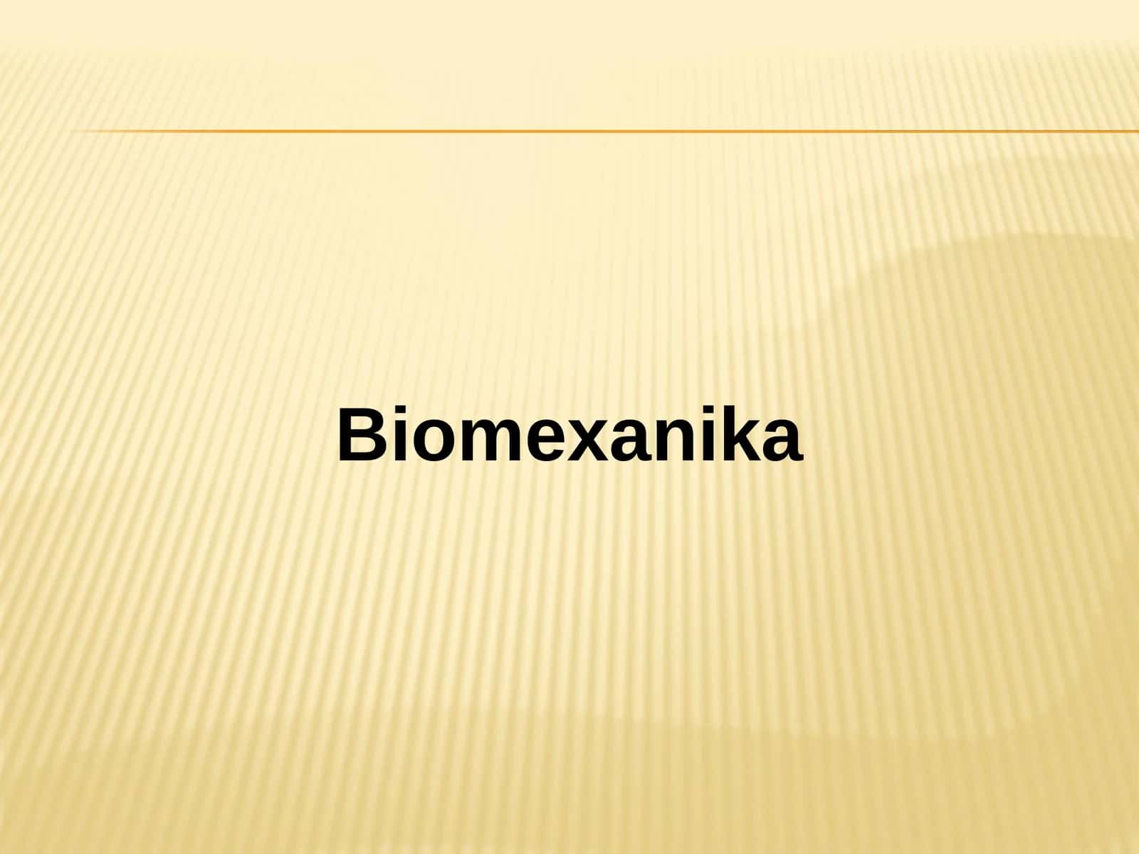 Biomexanika