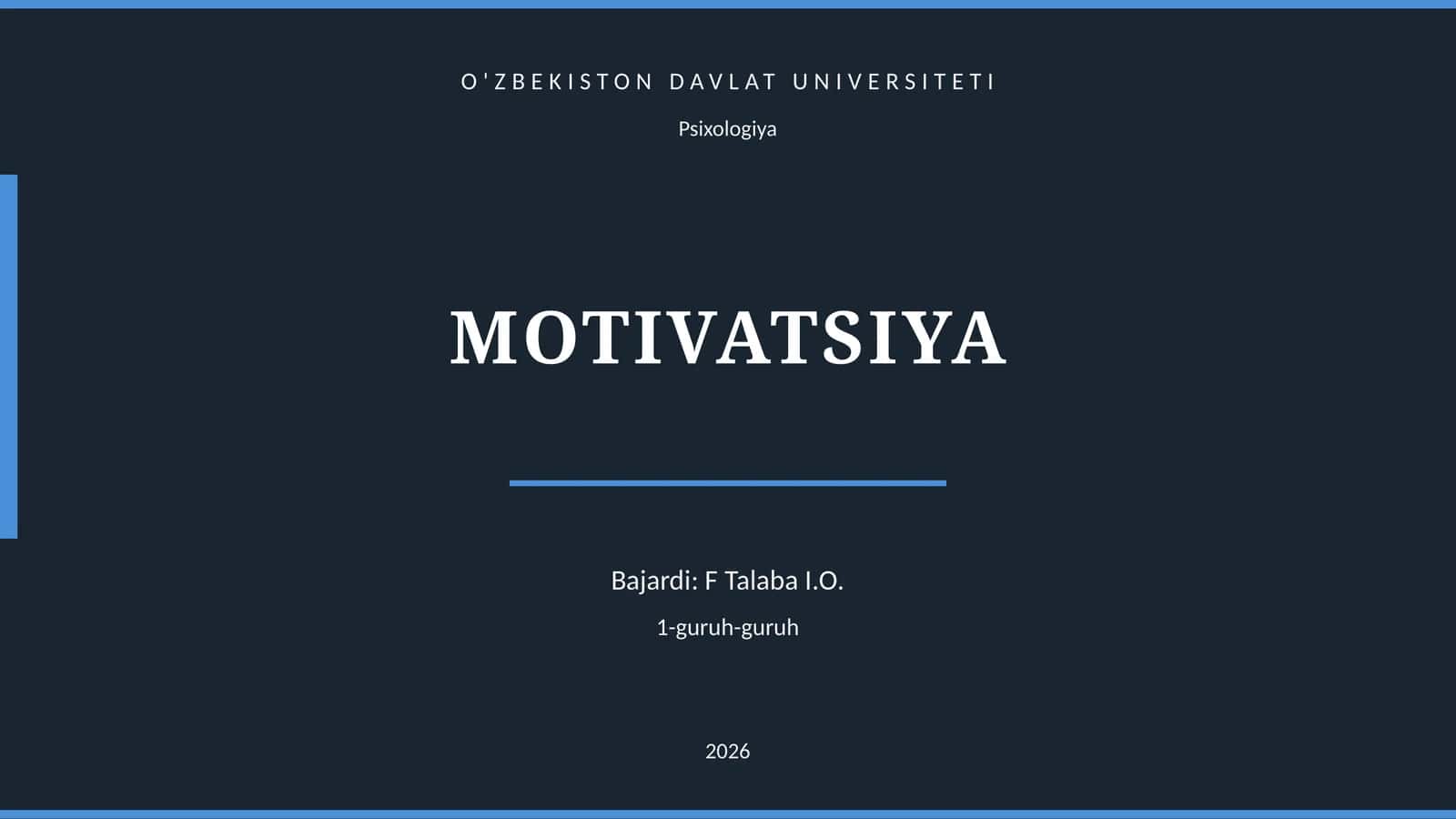 MOTIVATSIYA