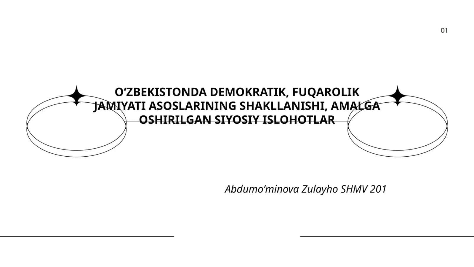 O‘ZBEKISTONDA DEMOKRATIK, FUQAROLIK JAMIYATI ASOSLARINING SHAKLLANISHI, AMALGA OSHIRILGAN SIYOSIY ISLOHOTLAR