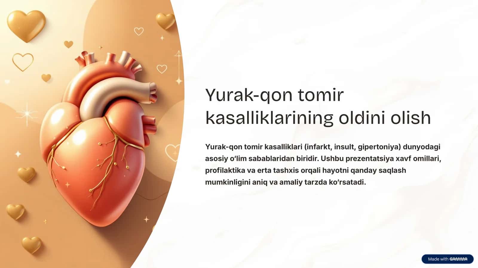 Yurak-qon tomir kasalliklarining oldini olish