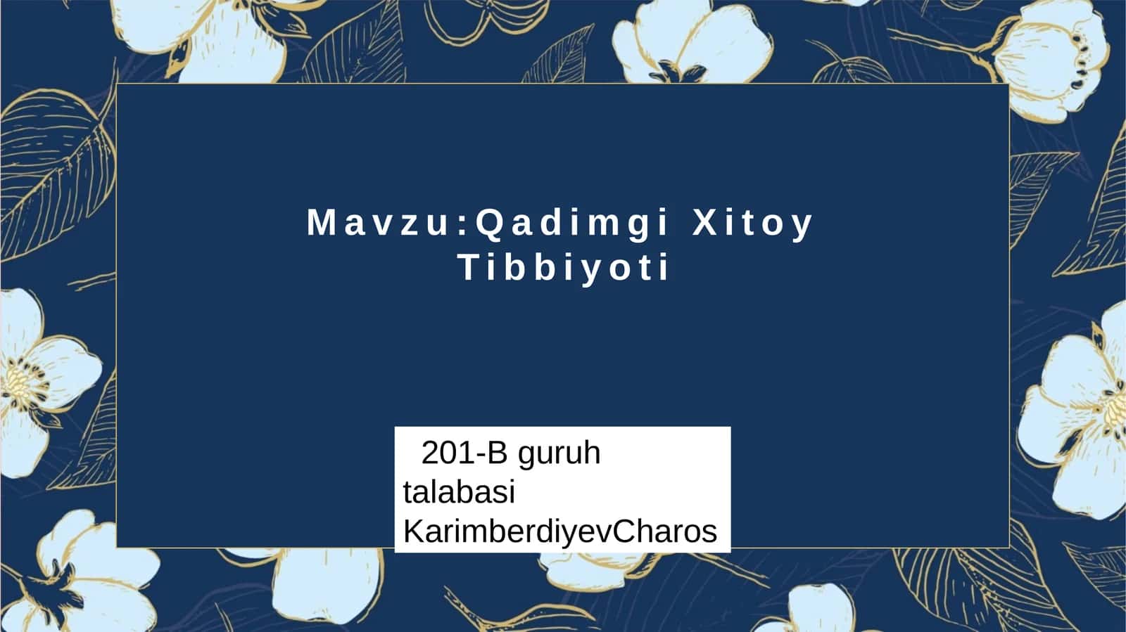 Qadimgi Xitoy Tibbiyoti