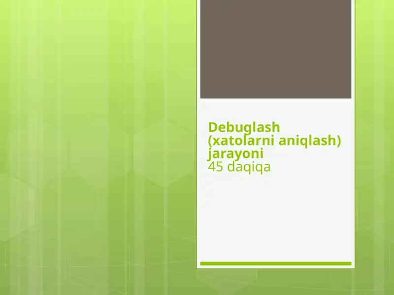 Debuglash