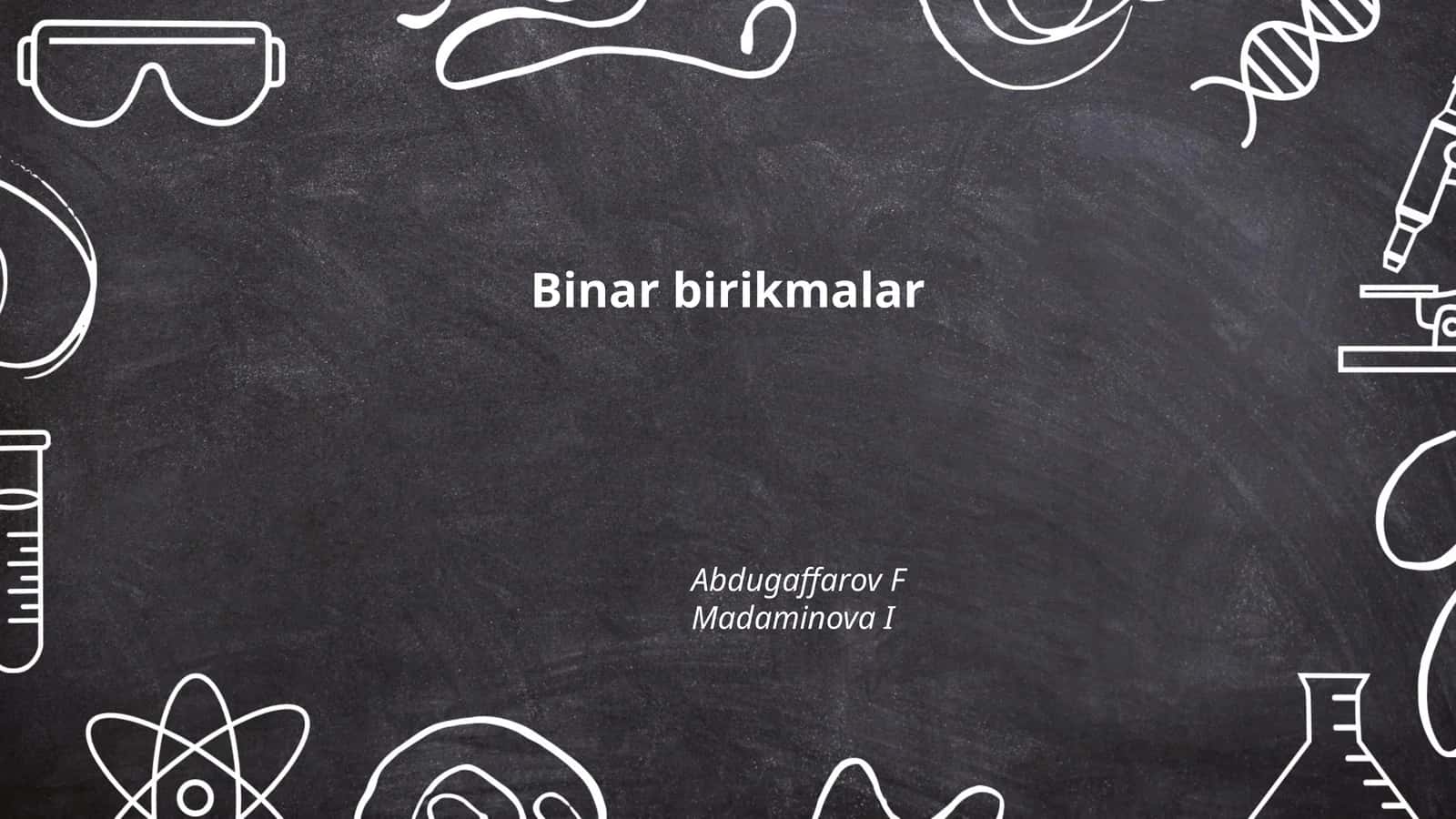 Binar birikmalar