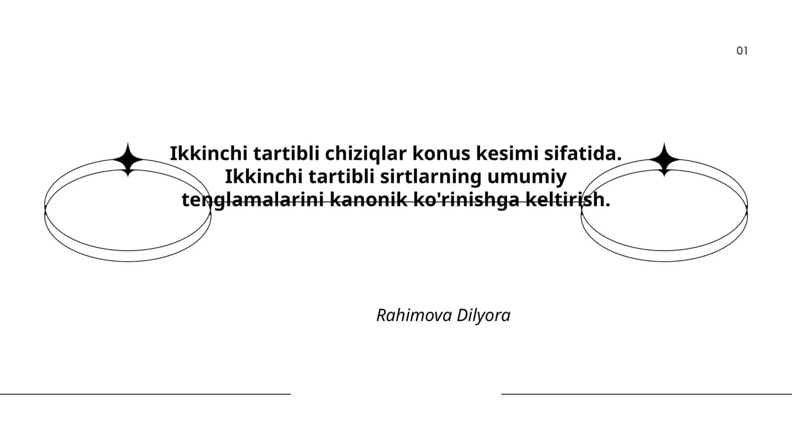 Ikkinchi tartibli chiziqlar