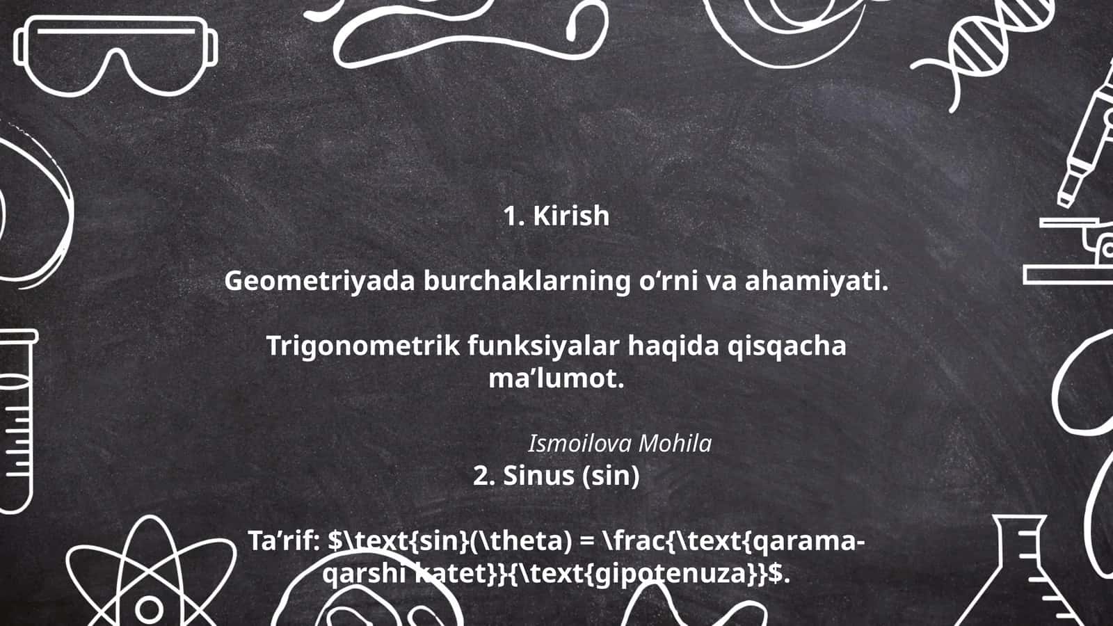 Sinus (sin)