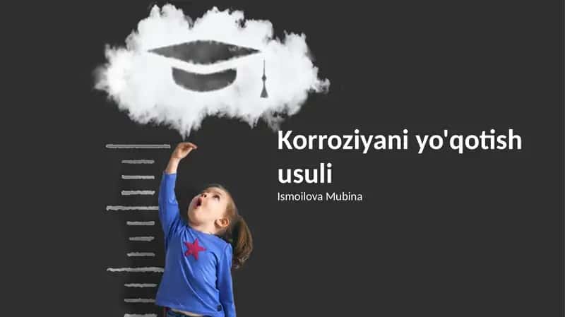 Korroziyani yo'qotish usuli