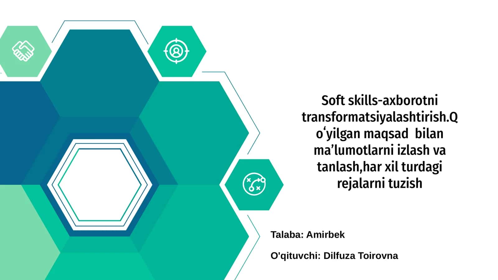 Soft ko'nikmalar va axborot transformatsiyasi