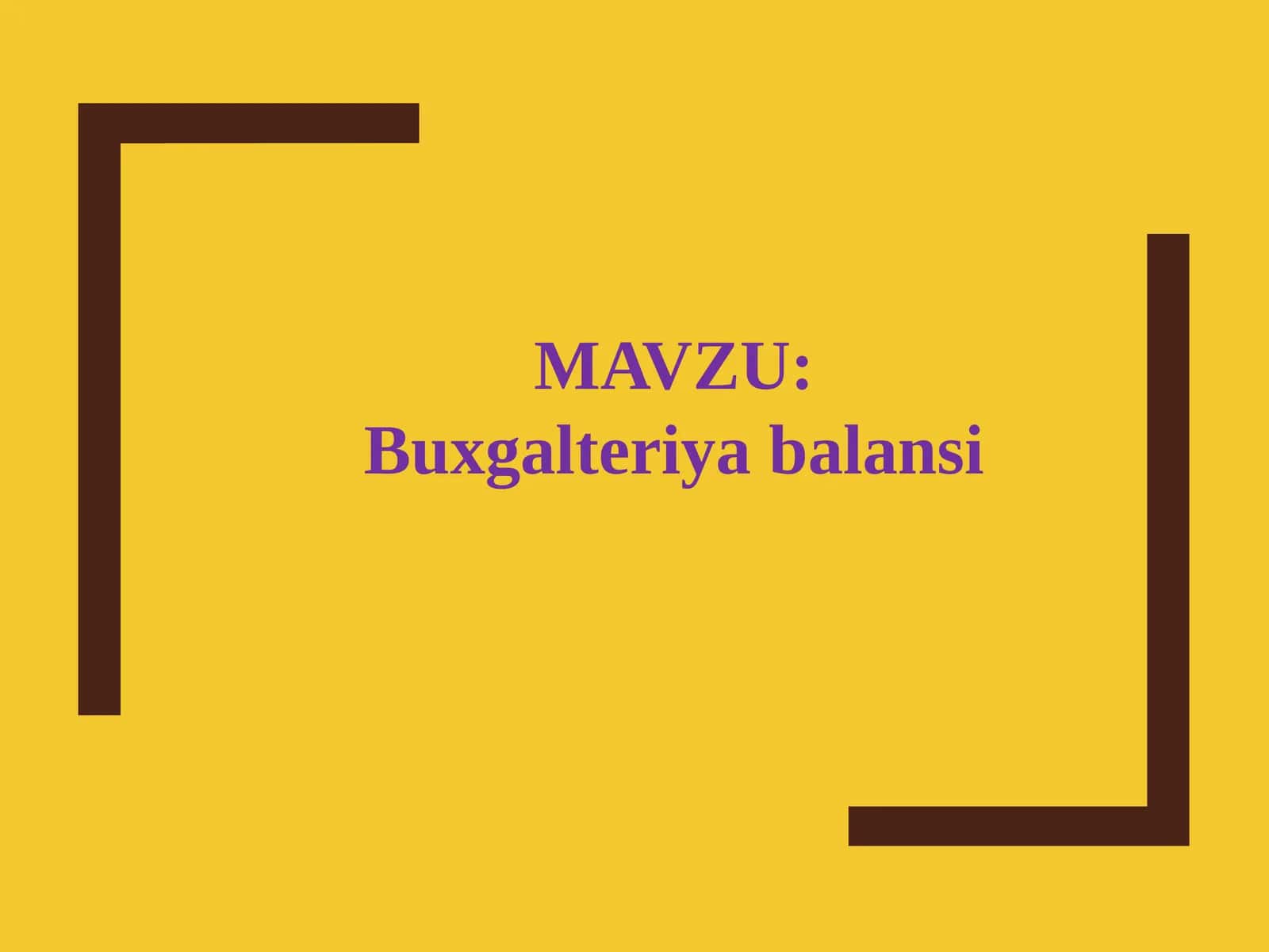 Buxgalteriya balansi