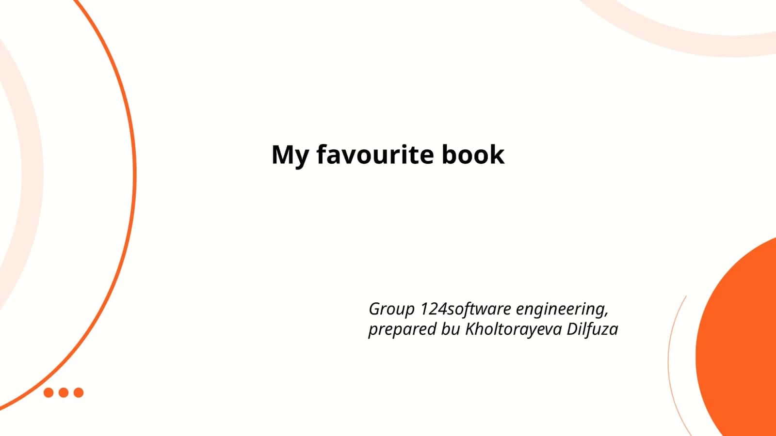 Favorite book
