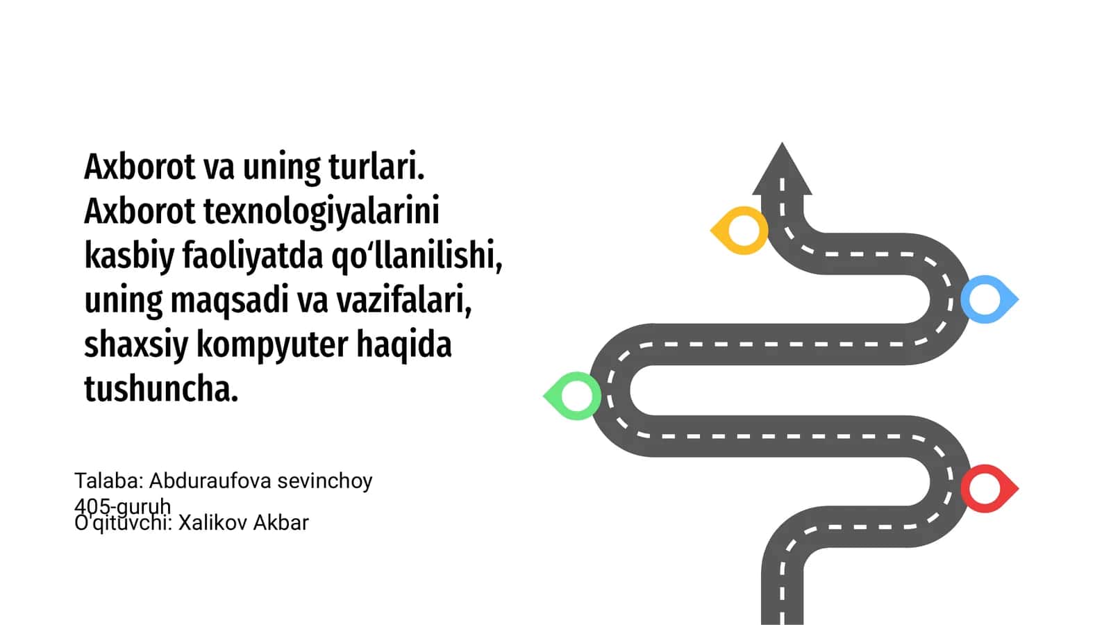 Axborot va uning turlari