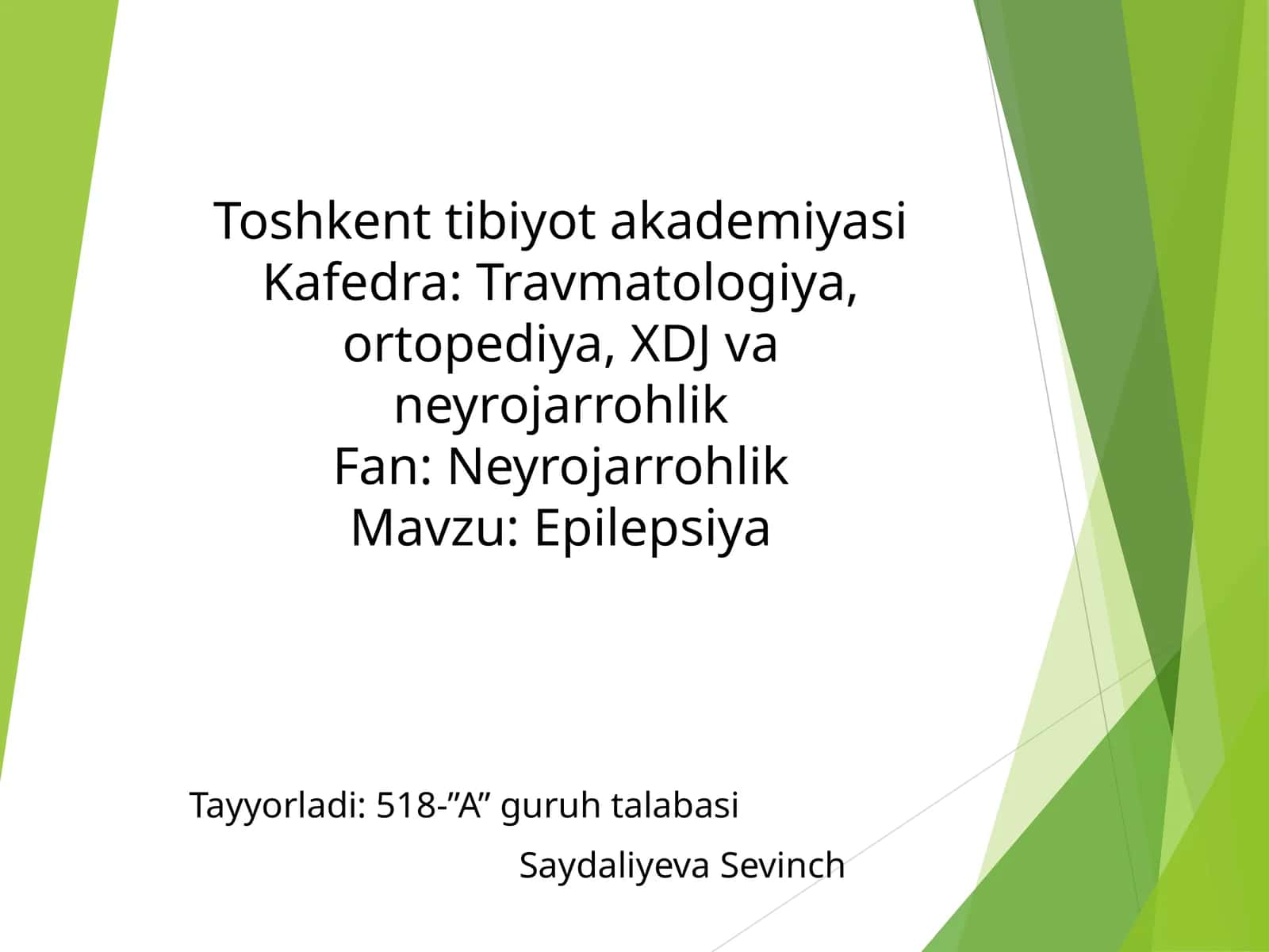 Epilepsiya kasaligi