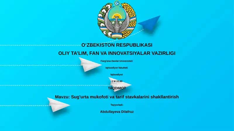 Sug'urta mukofoti va tarif stavkalarini shakllantirish
