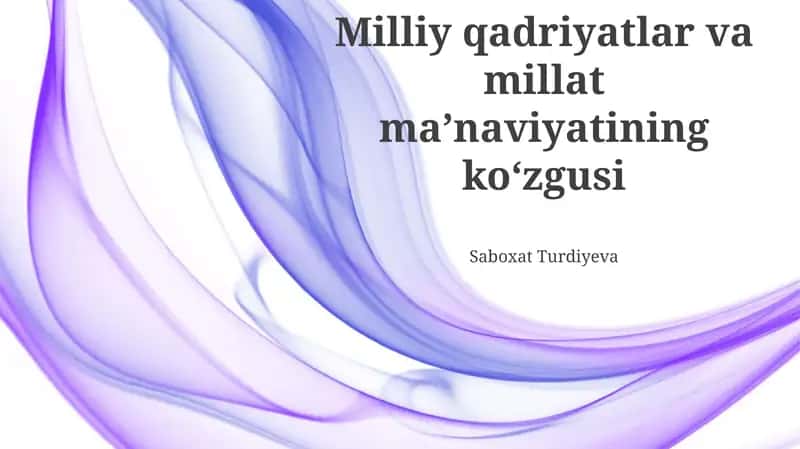 Madaniy merosning saqlanishi va rivojlanishi