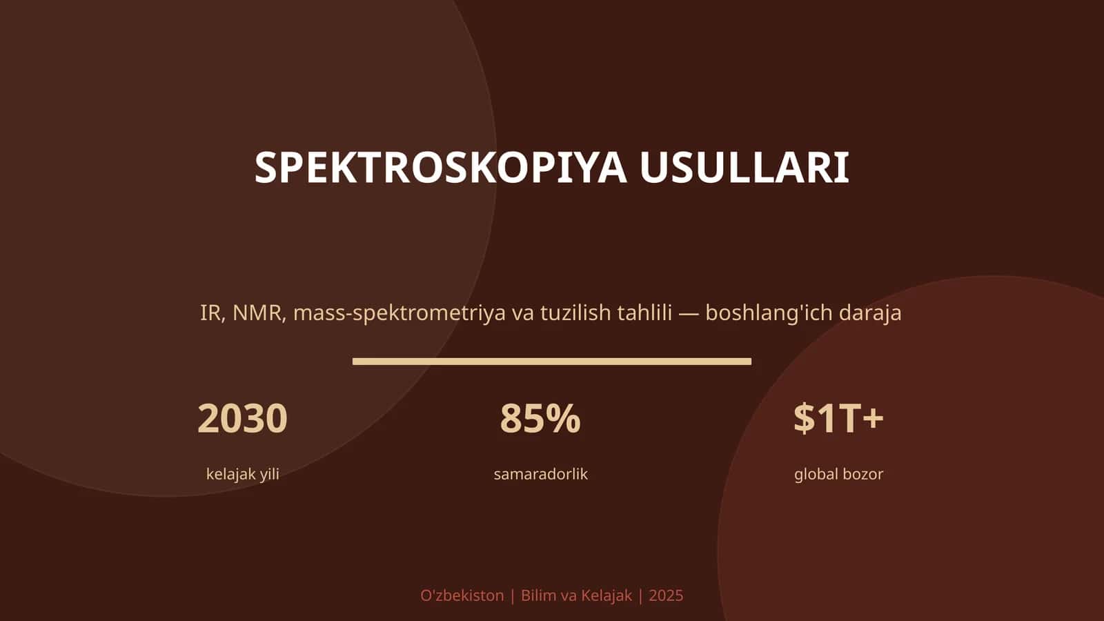 SPEKTROSKOPIYA USULLARI