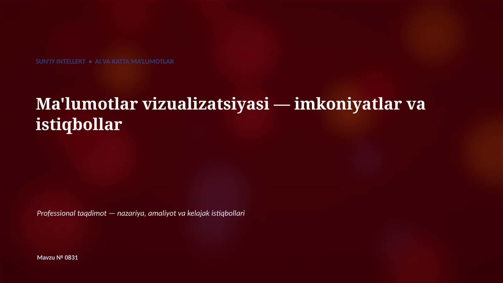 SUN'IY INTELLEKT