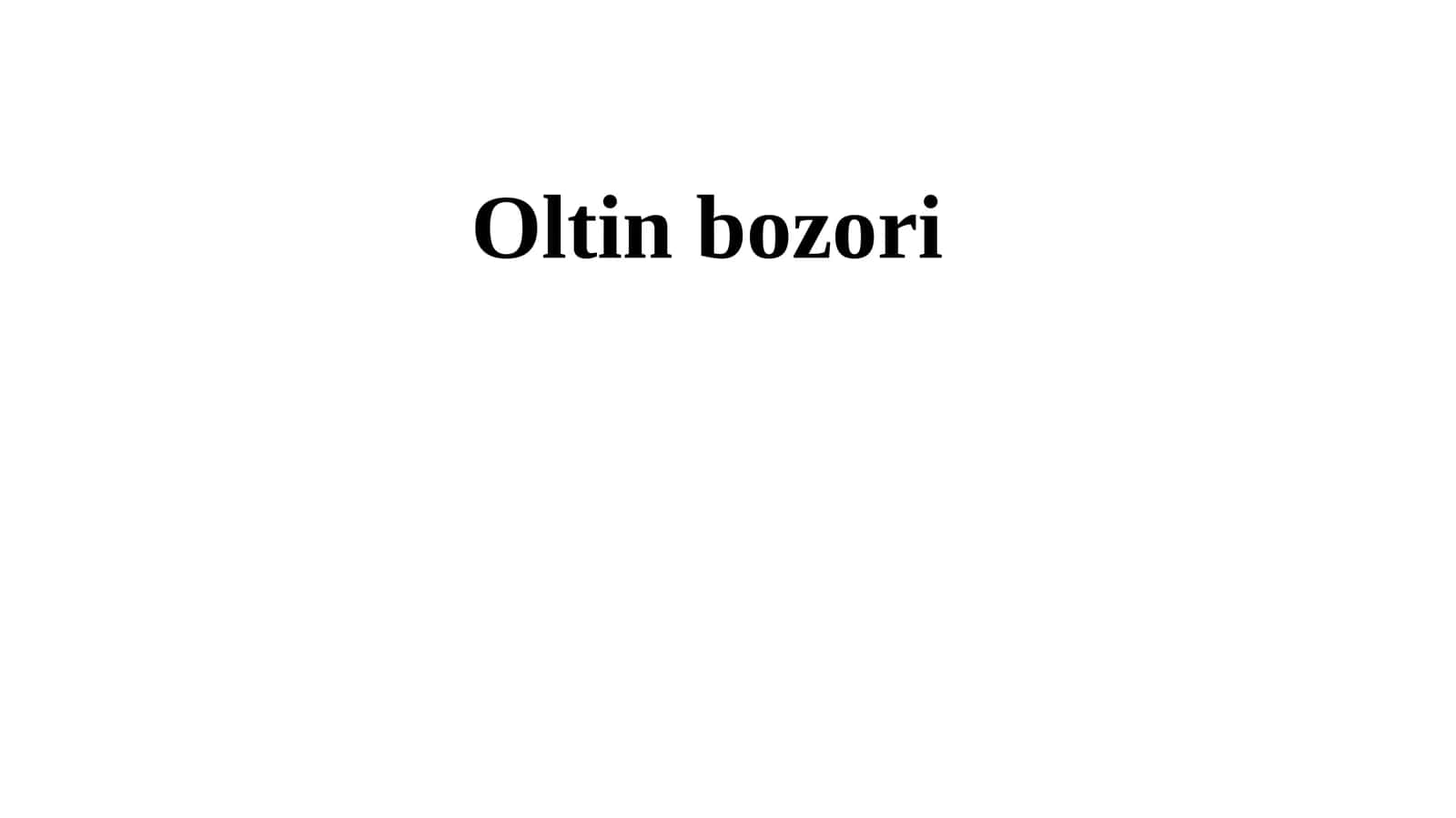 Oltin bozori