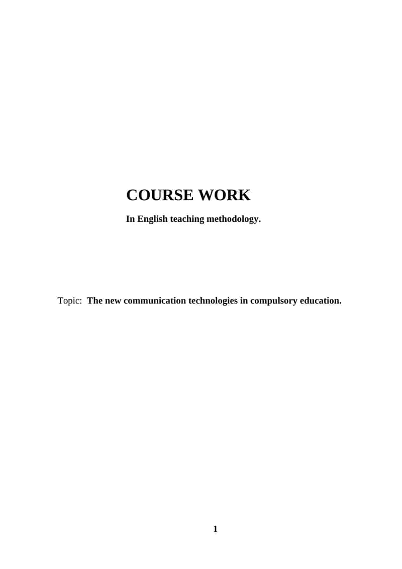 In English teaching methodology
