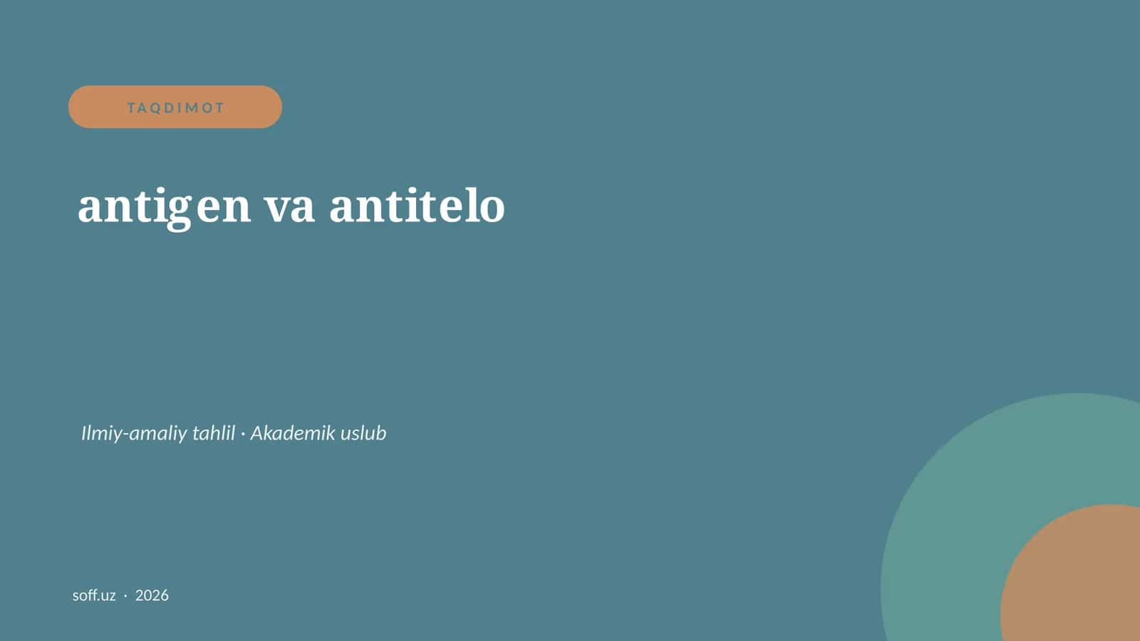 antigen va antitelo