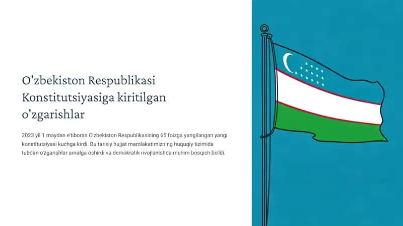 O'zbekiston Respublikasi Konstitutsiyasiga kiritilgan o'zgarishlar