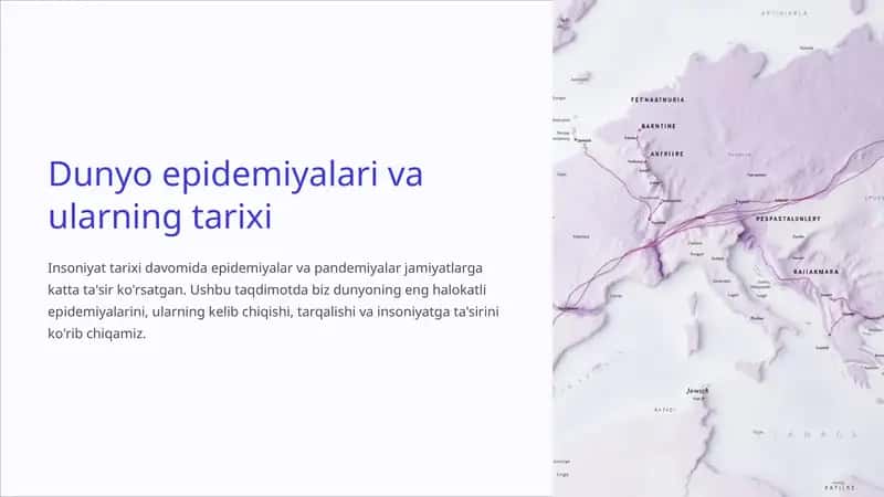Dunyo epidemiyalari va ularning tarixi