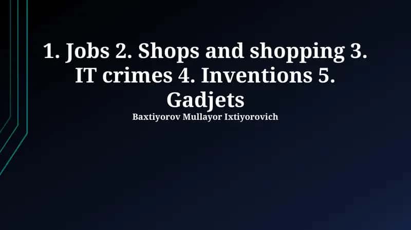 The Shopping Experience