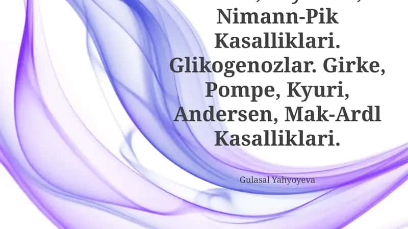 Sistemali Lipidozlar, Tey-Saks, Nimann-Pik Kasalliklari