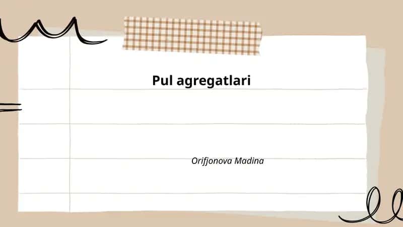 Pul agregatlari