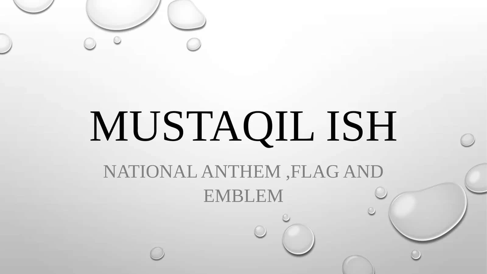 MUSTAQIL ISH