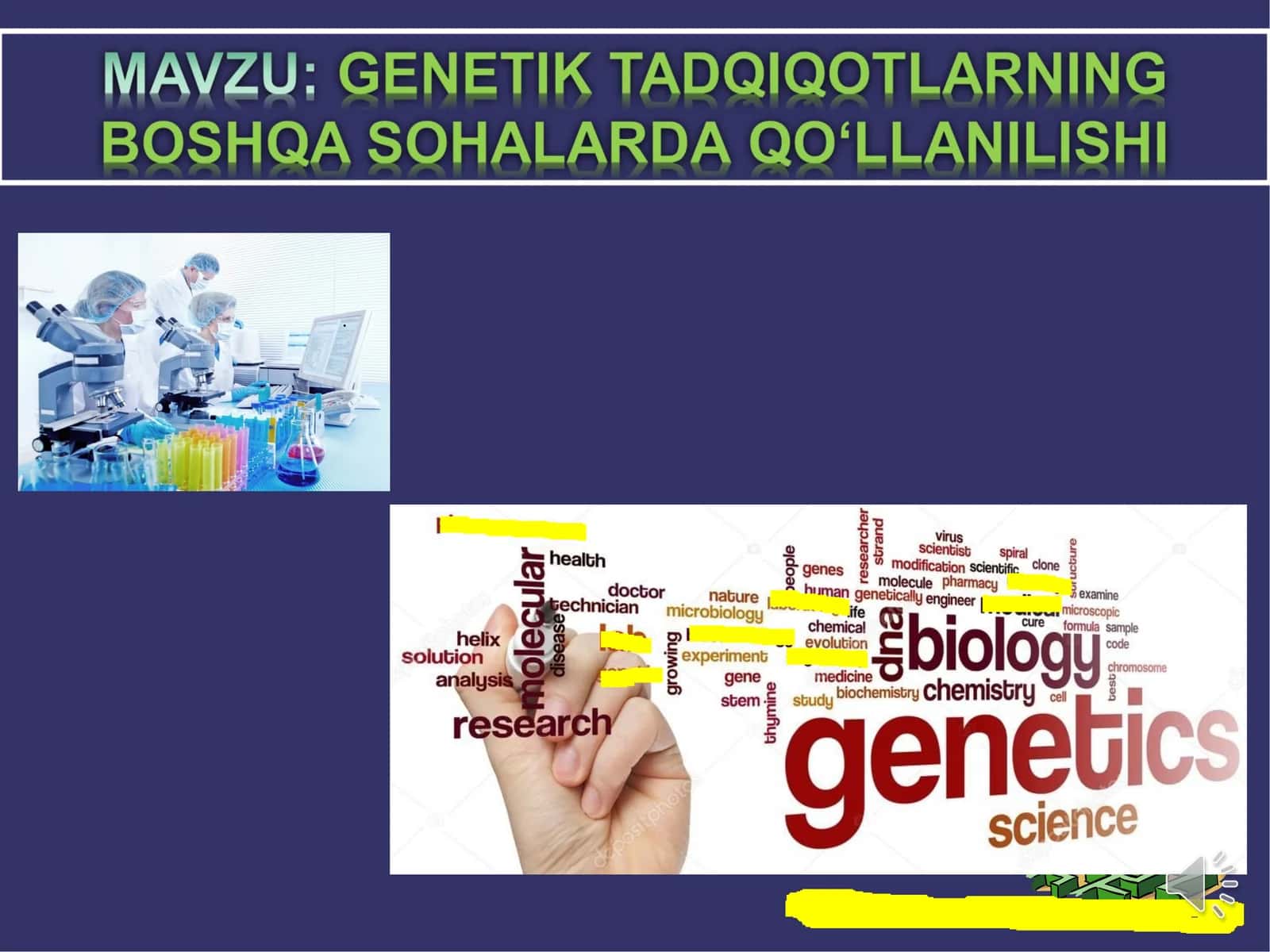 BIOTEXNOLOGIYADA