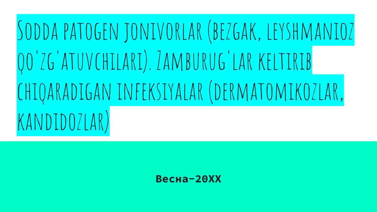 Sodda patogen jonivorlar (bezgak, leyshmanioz qo'zg'atuvchilari)
