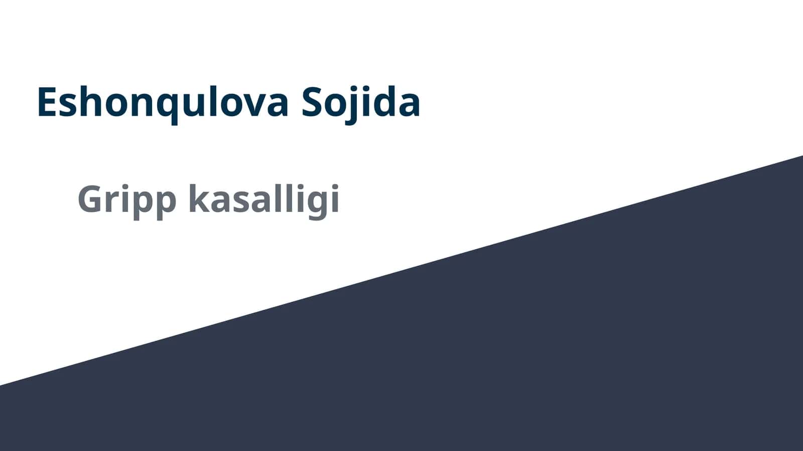 Gripp kasalligi