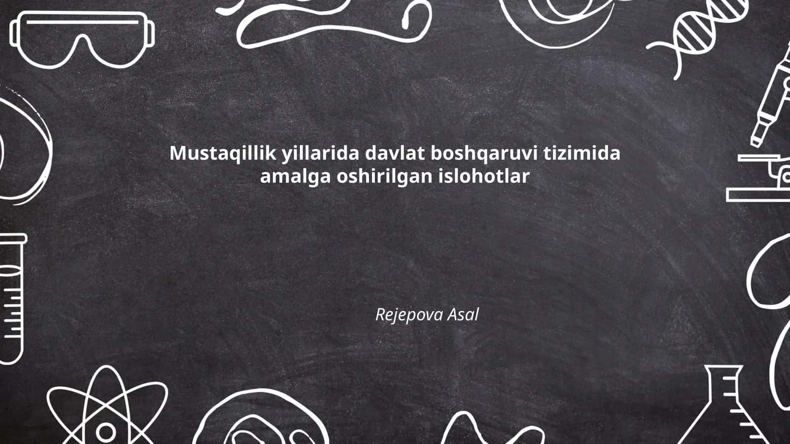 Ma'muriy islohotlar davlat boshqaruv tizimini samaradorlik, ochiqlik va hisobdorlik tamoyillari asosida takomillashtirishga qaratilgan jarayonlardir