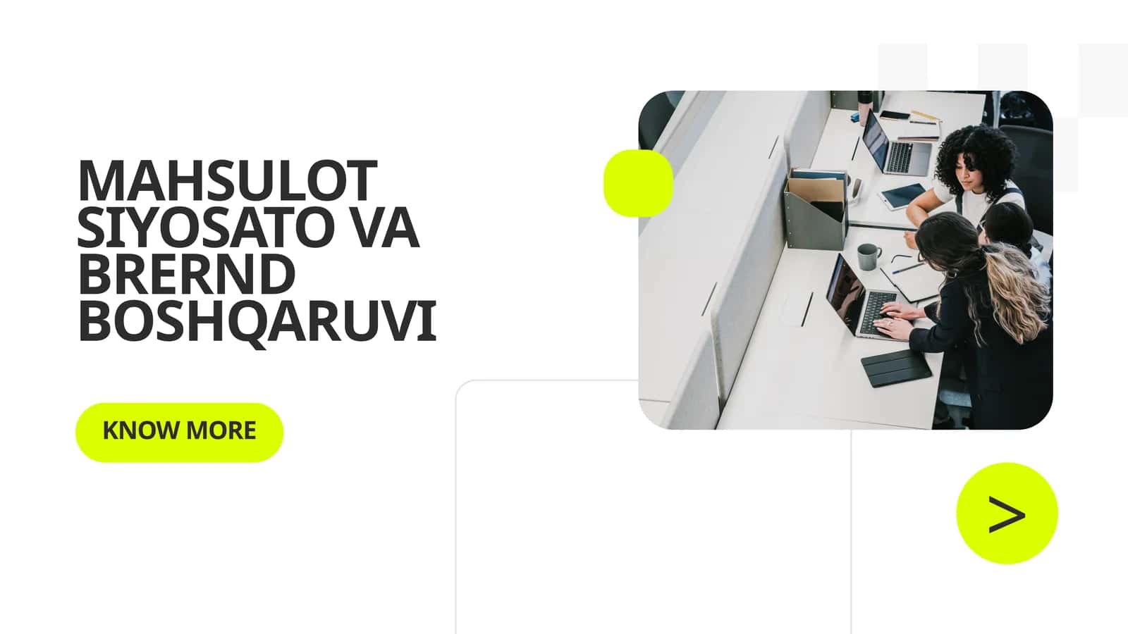 MAHSULOT SIYOSATO VA BRERND BOSHQARUVI