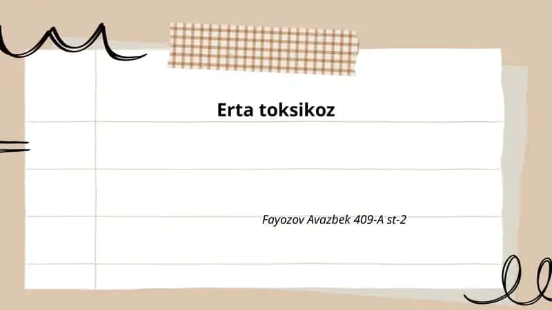Erta toksikoz